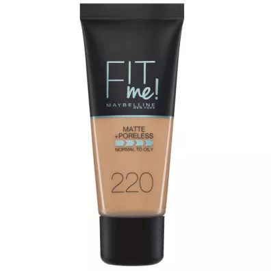 Maybelline Fit Me Matte & Poreless Foundation matuj�cy podk�ad do twarzy 220 Natural Beige 30 ml