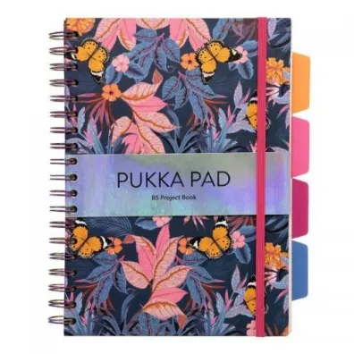 Pukka Pad Pukka Project Book Bloom B5 linia 100 kartek 3 szt.