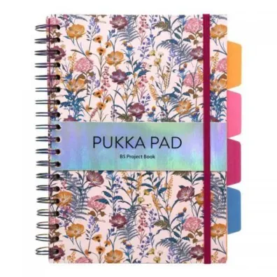 Pukka Pad Pukka Project Book Bloom B5 linia 100 kartek 3 szt.