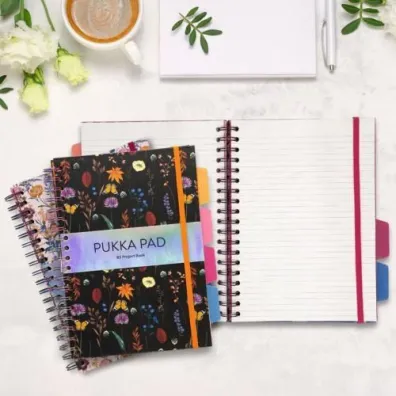 Pukka Pad Pukka Project Book Bloom B5 linia 100 kartek 3 szt.