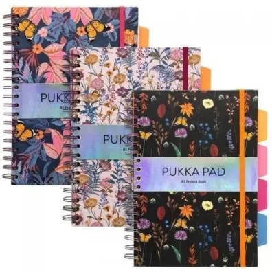 Pukka Pad Pukka Project Book Bloom B5 linia 100 kartek 3 szt.