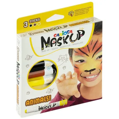 Carioca Kredki do twarzy Animals 3 kolory