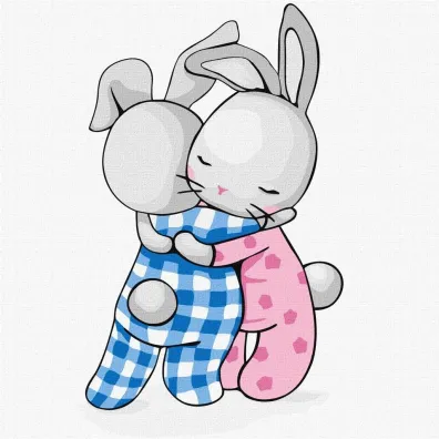 Malowanie po numerach - U�ciski Kids 25x25cm Ideyka