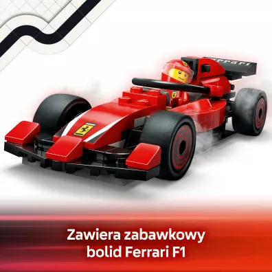 LEGO City F1® Pit stop i mechanicy z bolidem Ferrari 60443