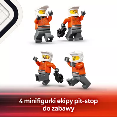 LEGO City F1® Pit stop i mechanicy z bolidem Ferrari 60443