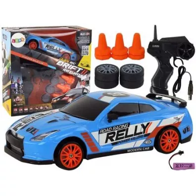 Autko sportowe R/C 1:24 wymienne ko�a czarne LeanToys