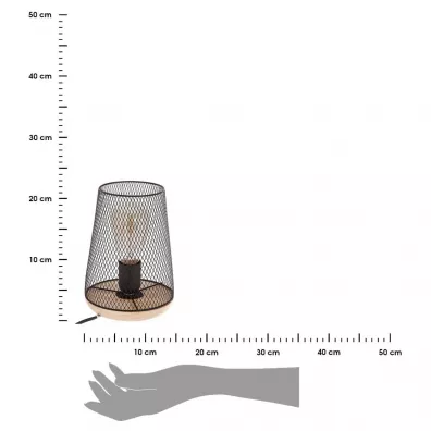 Atmosphera Lampka nocna Zely druciana 23 cm