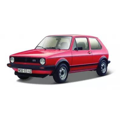 Bburago model volkswagen golf mk1 gti 1979 red 1:24