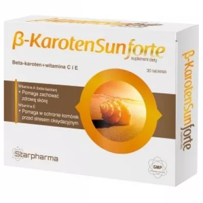 Starpharma Beta Karoten Sun Forte - suplement diety 30 tab.