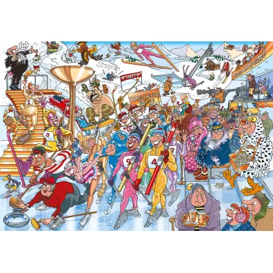 Puzzle 1000 el. Wasgij Mystery 22 - Sporty zimowe Jumbo
