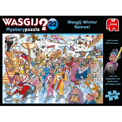 Puzzle 1000 el. Wasgij Mystery 22 - Sporty zimowe Jumbo