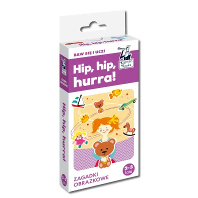 Kapitan Nauka. Hip, hip, hurra! Zagadki obrazkowe 2-3 lata