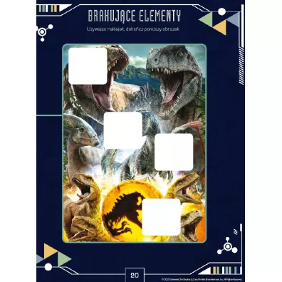Jurassic World Dominion. 100 naklejek