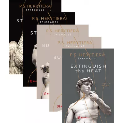 Pakiet Trylogia Hell. Tomy 1-5: Start a Fire. Runda pierwsza, Start a Fire. Runda druga, Burn the Hell. Runda trzecia, Burn the Hell. Runda czwarta, Extinguish the Heat. Runda pita - P.S. Herytiera Pizgacz