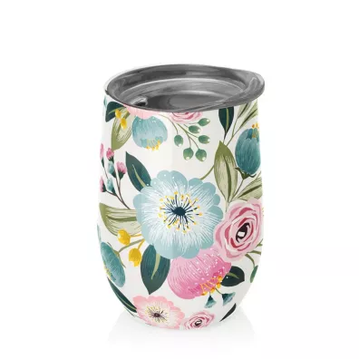 Chic-Mic Kubek ze stali nierdzewnej z pokrywk pastel flowers 420 ml