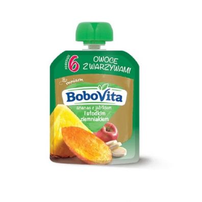 BoboVita Ananas z jabkiem i sodkim ziemniakiem po 6. miesicu 80 g