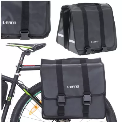 L-BRNO Torba sakwa rowerowa podw�jna dwukomorowa boczna na rower baga�nik 35L