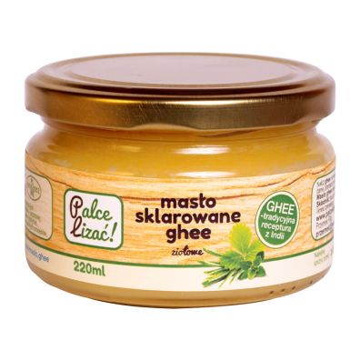 Palce lizać Masło sklarowane ghee ziołowe 220 ml