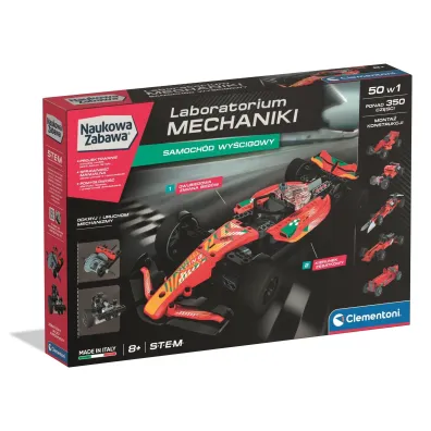 Laboratorium mechaniki. Samoch�d wy�cigowy Clementoni