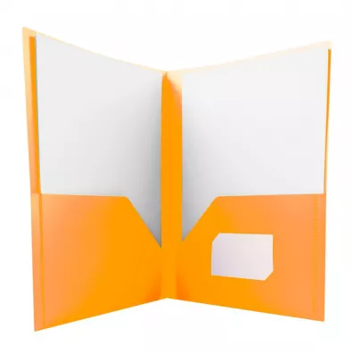 Tetis Skoroszyt A4 PP pomara�czowy