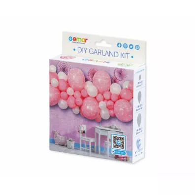 Gemar Girlanda balonowa DIY Baby Pink 65 szt.