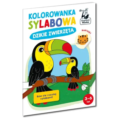 Dzikie zwierz�ta. Kolorowanka sylabowa. Kapitan Nauka
