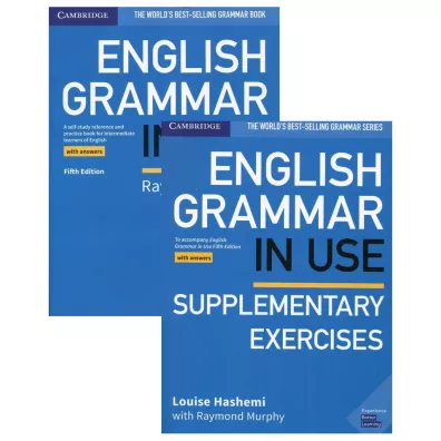 Pakiet: English Grammar in Use with Answers oraz English Grammar in Use. Supplementary Exercises with Answers - Louise Hashemi, Raymond Murphy