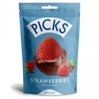 Picks Liofilizowane truskawki w mlecznej czekoladzie 90 g