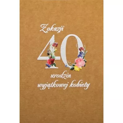 Trend Kartka okoliczno�ciowa eko Urodziny 40 TS50