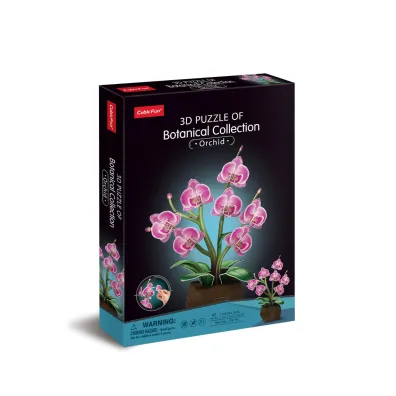 Puzzle 85 3D Kwiaty Orchidea 306-P872H Cubic Fun