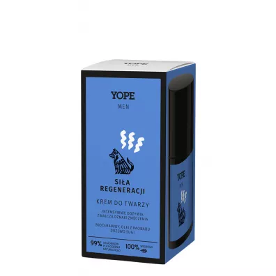 Yope Wood Krem regenerujcy do twarzy dla mczyzn 50 ml