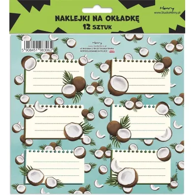 Henry Naklejki na ok�adk� - Kokos 12 szt.