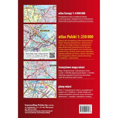 Polska Atlas Samochodowy 1:250 000 + Pierwsza Pomoc 2026/2027