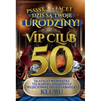Yeku Karnet Urodziny 50 m�skie