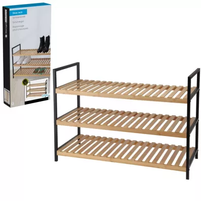 Storage Solutions Pka na buty 3 poziomy 70x30xh48 cm