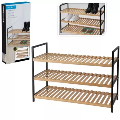 Storage Solutions Pka na buty 3 poziomy 70x30xh48 cm