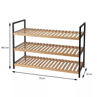 Storage Solutions Pka na buty 3 poziomy 70x30xh48 cm