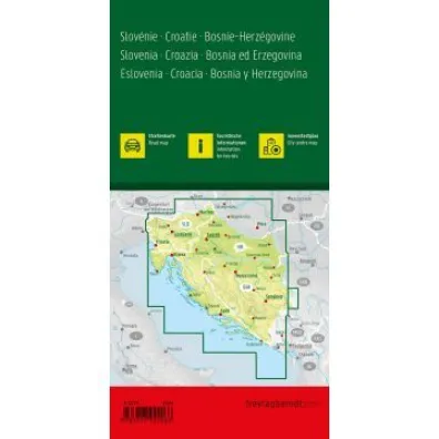Mapa S�owenia Chorwacja Bo�nia i Hercegowina 1:500 000 FB
