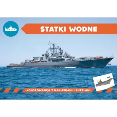 Statki wodne. Kolorowanka z naklejkami - Marek Regner, Agnieszka Kochanowska Sabljak