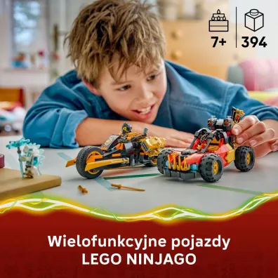 LEGO NINJAGO Wielofunkcyjne pojazdy Kaia i Cole`a 71864