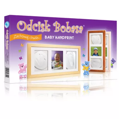 Odcisk bobasa potr�jna ramka z glink�