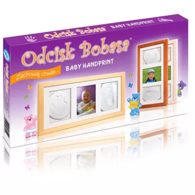 Odcisk bobasa potr�jna ramka z glink�