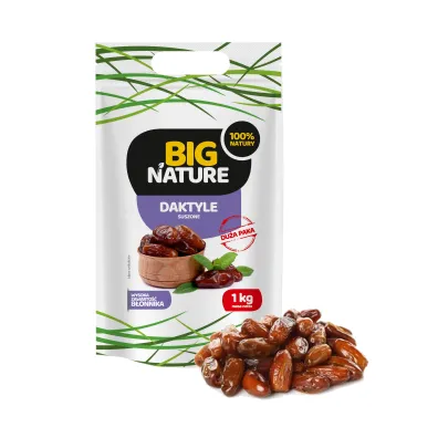 Big Nature Daktyle suszone bez pestek 1 kg