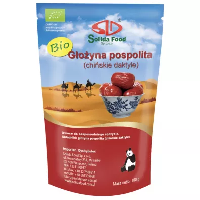 Solida Food G�o�yna pospolita suszona (chi�skie daktyle) 180 g Bio
