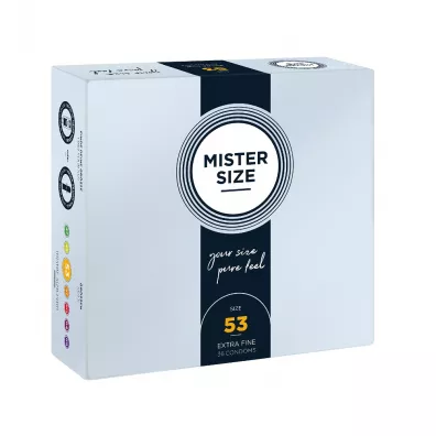 Mister Size Condoms prezerwatywy dopasowane do rozmiaru 53mm 36 szt.