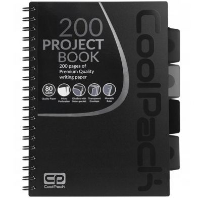 CoolPack Koobrulion B5 Black kratka 100 kartek