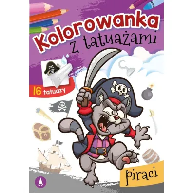 Kolorowanka z tatua�ami. Piraci