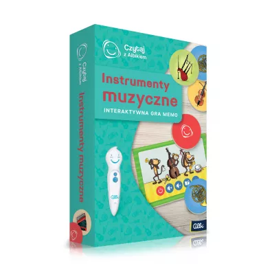 Czytaj z Albikiem. Instrumenty muzyczne. Interaktywna gra memo