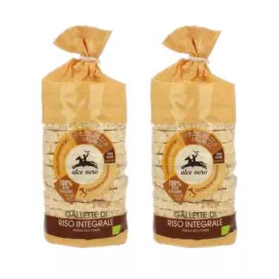 Alce Nero Wafle ryowe penoziarniste Zestaw 2 x 100 g Bio