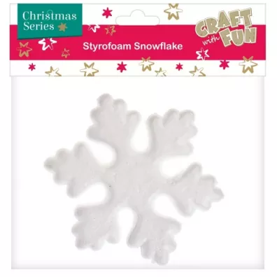 Craft with Fun Ozdoba Boe Narodzenie styropianowy patek niegu 14cm